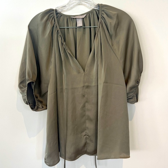 H&M Olive Green Blouse - Picture 1 of 5